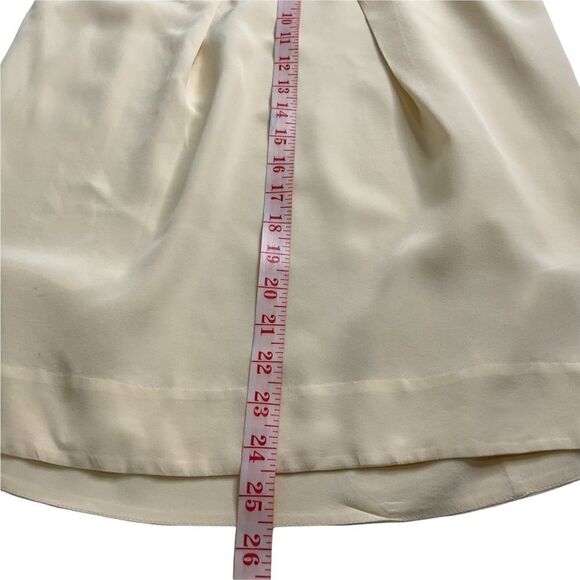 ARITZIA Wilfred 100% Silk Ruffle Neck Pale Yellow  Sleeveless Top Sz XS - Picture 6 of 9